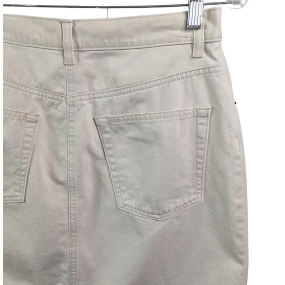 GAP A-line Cotton Denim Mini Skirt Tan Size 10 - Picture 9 of 12